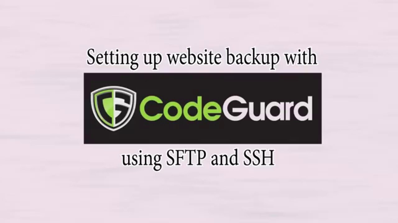 Make backups using codeguard